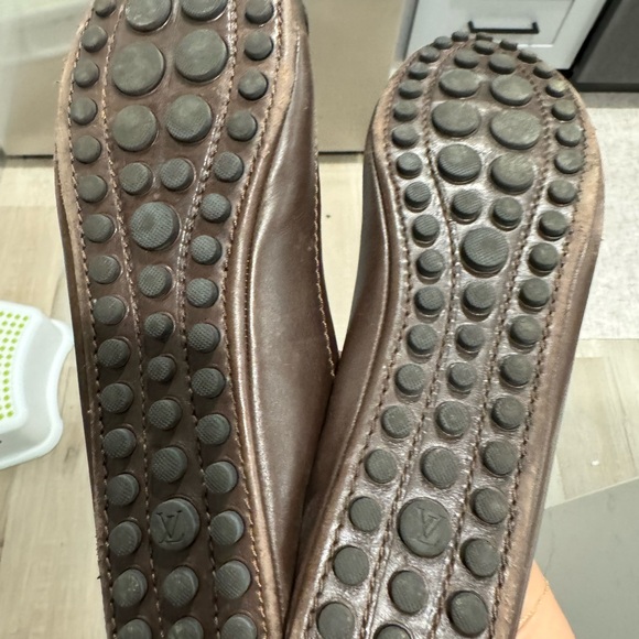 Louis Vuitton brown leather flats - Picture 4 of 4
